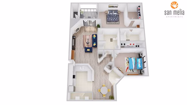 Unit 1144 1168 floor plan